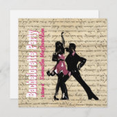 Bachelorette-dansfeest Kaart (Voorkant / Achterkant)