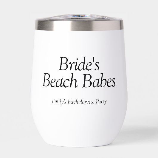 Bachelorette de bébé de plage de la mariée (Avant)