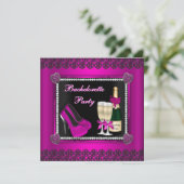 Bachelorette de Bling et de Bubbly Invitation (Debout devant)