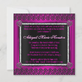 Bachelorette de Bling et de Bubbly Invitation (Dos)