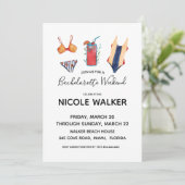 Bachelorette de natation Week-end Invitation (Debout devant)