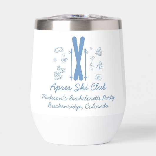 Bachelorette De Ski Dernier Toast Sur Les Pistes (Avant)