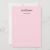 Bachelorette de talon élevé Invitation (Dos)