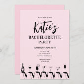 Bachelorette de talon élevé Invitation (Devant / Derrière)