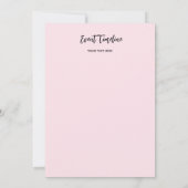 Bachelorette de talon élevé Invitation (Dos)