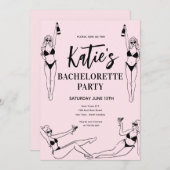 Bachelorette de talon élevé Invitation (Devant / Derrière)