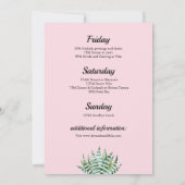 Bachelorette Desert Cactus Invitation de voyage +  (Dos)