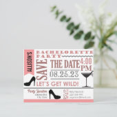Bachelorette design de soirée Invitation Carte pos (Debout devant)