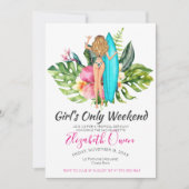 Bachelorette Destination Bikini Beach Bridal Bash Kaart (Voorkant)