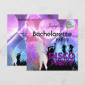 Bachelorette Disco Black Pink Kaart (Voorkant / Achterkant)
