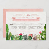 Bachelorette du désert Invitation du week-end (Devant / Derrière)