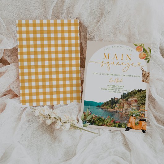 Bachelorette du lac de Côme Invitation du week-end