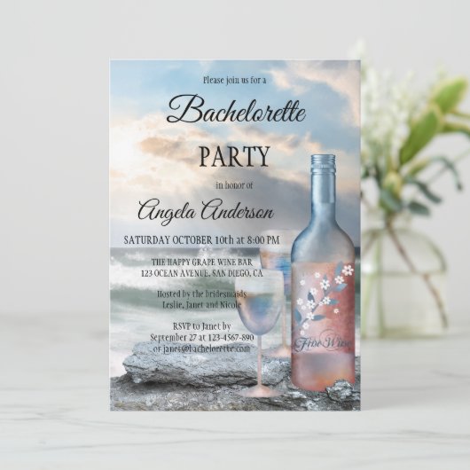 Bachelorette en Bachelorette Kaart (Staand voorkant)