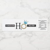 Bachelorette Étiquette de bouteilles d'eau, Hangov (Étiquettes simples)