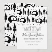 Bachelorette-feest Camper Berg Winter Kaart (Voorkant / Achterkant)