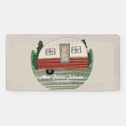 Bachelorette-feest Camper Bergen Weekend  Spandoek (Horizontaal)