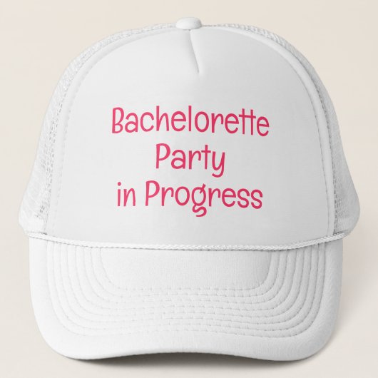 Bachelorette Feest in Voortgang petten (Voorkant)