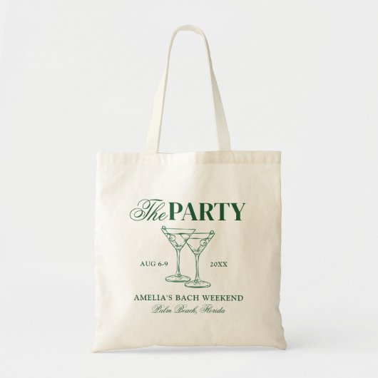 Bachelorette-feest met Martinis & Huwelijk Tote Bag (Voorkant)