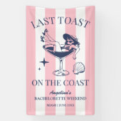 Bachelorette-feest op het strand: laatste toost aa spandoek (Verticaal)