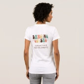 Bachelorette Feest Retro Dansende Koninginnen Matc T-shirt (Achterkant volledig)