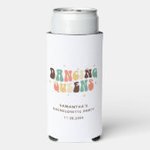 Bachelorette Feest Retro Disco Dansende Koninginne (Seltzer Achterkant)