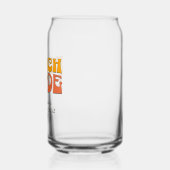 Bachelorette-feestje op het strand Retro groovy br Blikvorm Glas (Links)