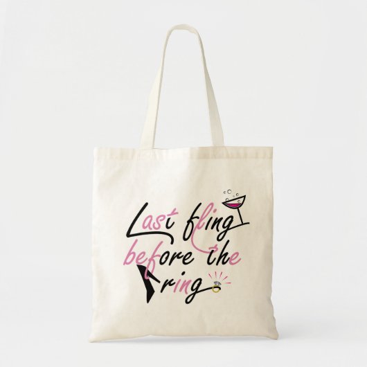 Bachelorette feestontwerp tote bag (Voorkant)