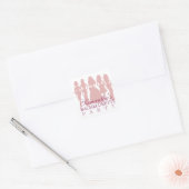 Bachelorette fête autocollant rose (Enveloppe)