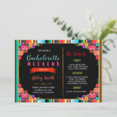 Bachelorette Fiesta avec invitation Itinéraire (Debout devant)