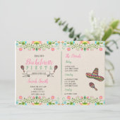 Bachelorette Fiesta avec invitation Itinéraire (Debout devant)