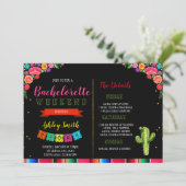 Bachelorette Fiesta avec invitation Itinéraire (Debout devant)