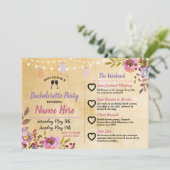 Bachelorette: Floral Jars Pink Wood Programma (Staand voorkant)