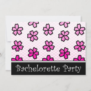 bachelorette , florale uitnodigingen