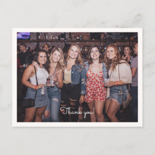 Bachelorette foto dank u briefkaart