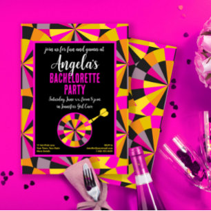 Bachelorette Game Room Girl's Theme Party Kaart