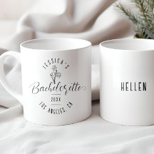 Bachelorette Geboorte Maart Bloem Chique Zwart Scr