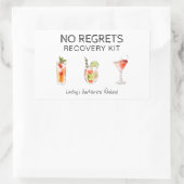 Bachelorette: geen spijt van de herstelkit rechthoekige sticker (Tas)