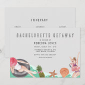 Bachelorette Getaway Girls Trip Invitation (Devant / Derrière)