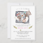 Bachelorette Glamping Camping Week-End Invitation (Devant)