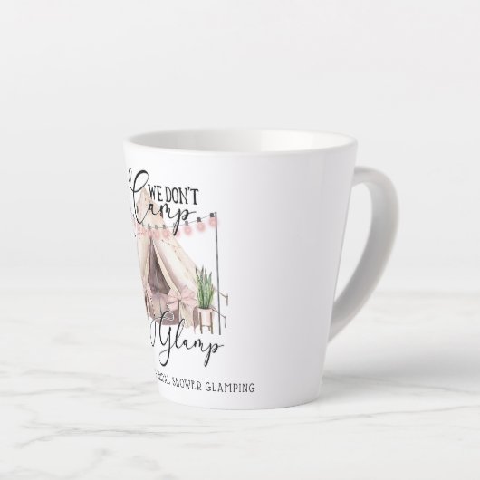 Bachelorette Glamping Feest Gast Latte Mok (Rechterhoek)