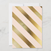 Bachelorette Gold et Blush Bash | Invitation de pa (Dos)