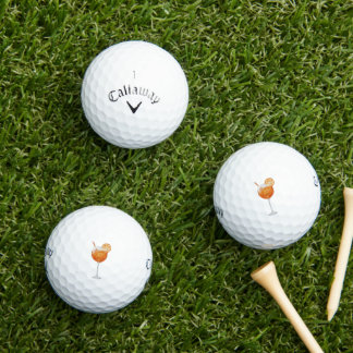 Bachelorette golfballen - Aperol Spritz