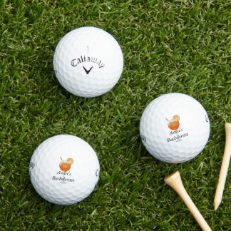 Bachelorette golfballen - Aperol Spritz