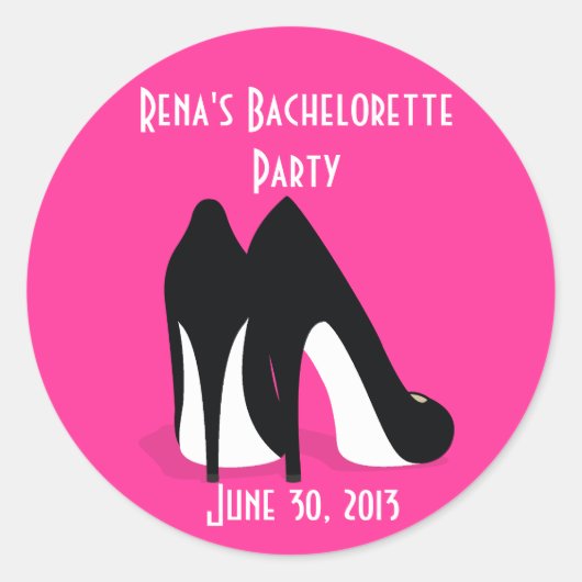 Bachelorette hakken Sticker (Voorkant)