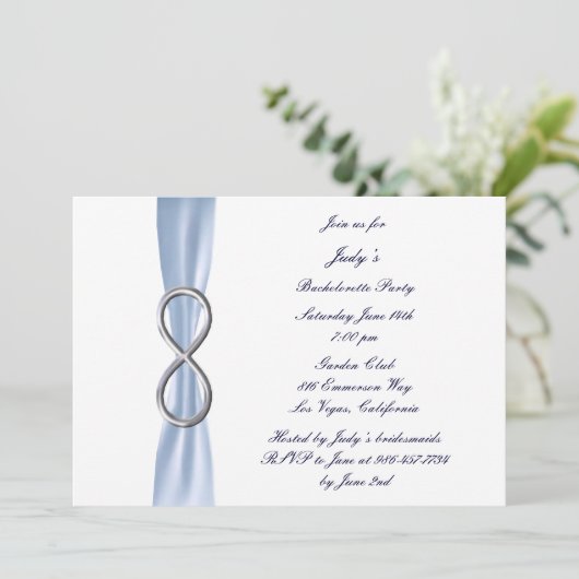 Bachelorette Infinity Bachelorette Invitation (Debout devant)