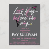 Bachelorette invitation (Devant)