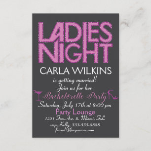 Bachelorette invitation