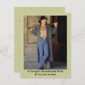 Bachelorette Invitation à la fermeture de la soiré (Devant / Derrière)