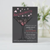 Bachelorette invitation à la fête. (Debout devant)