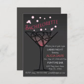 Bachelorette invitation à la fête. (Devant / Derrière)